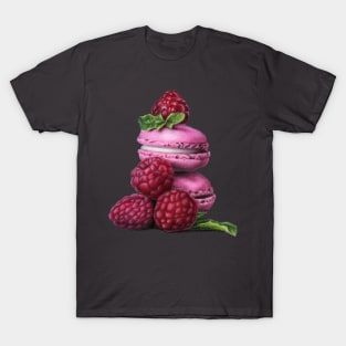 Macarons and raspberries T-Shirt